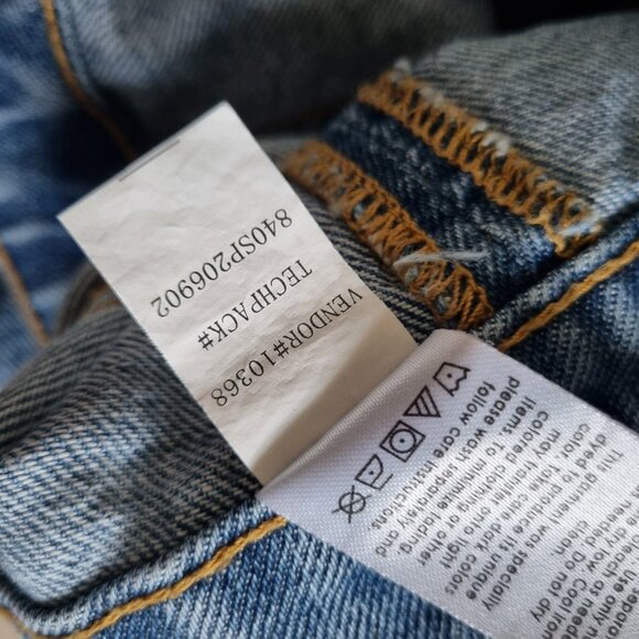 PacSun Light Wash Denim Mini Skirt with Exposed Back Zipper Size 27 - Picture 6 of 6